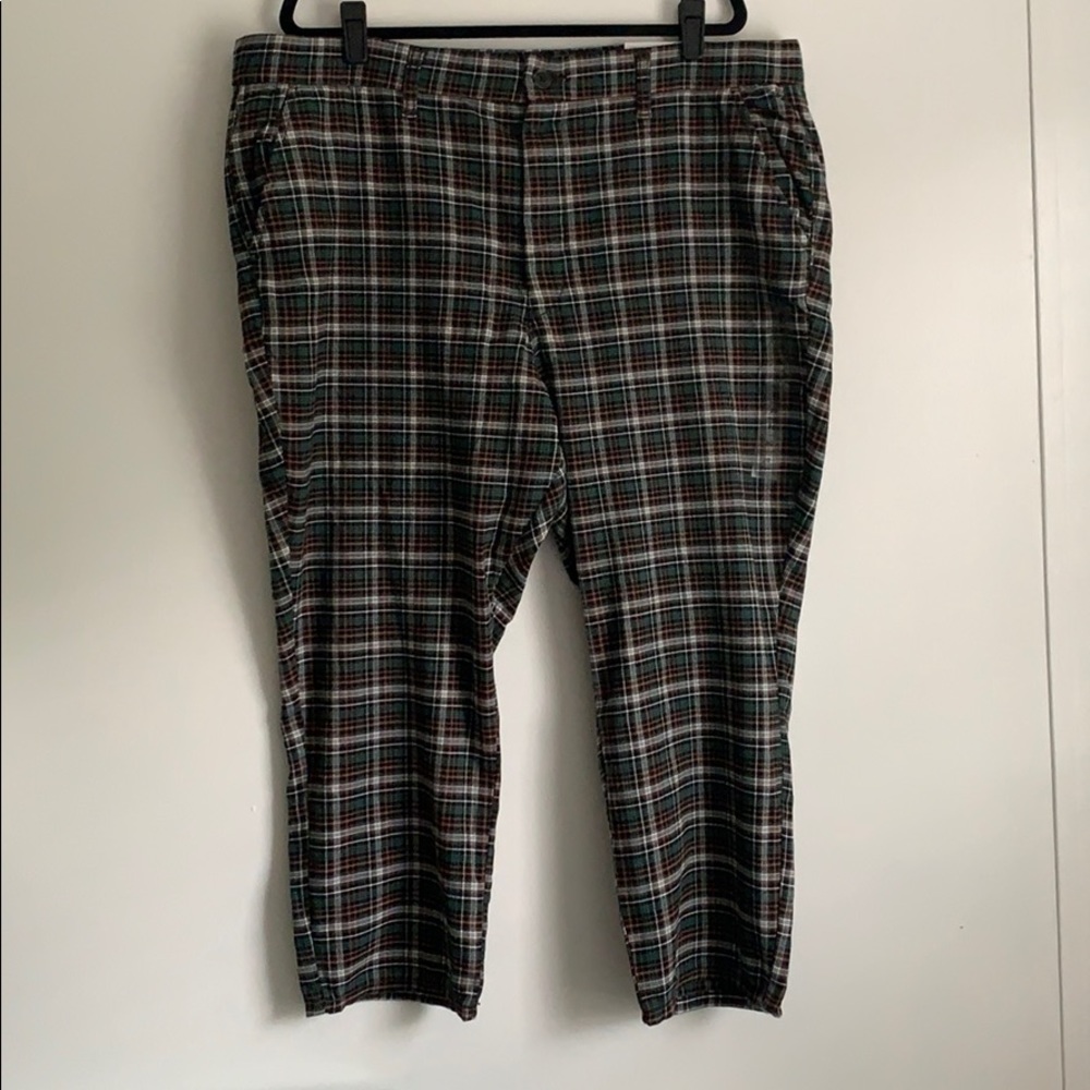 American Eagle Plaid Skinny Trousers -Petite
